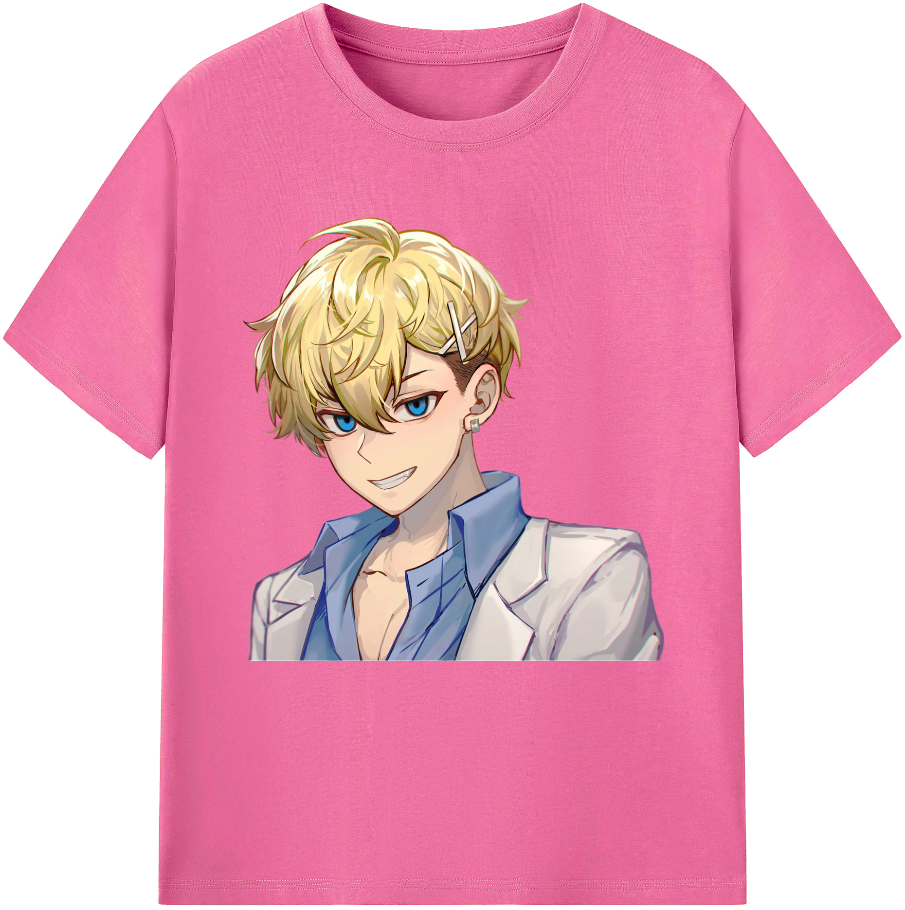 （画像用） 東京リベンジャーズ Tokyo Revengers レディースカジュアルプリントTシャツ（綿100％）